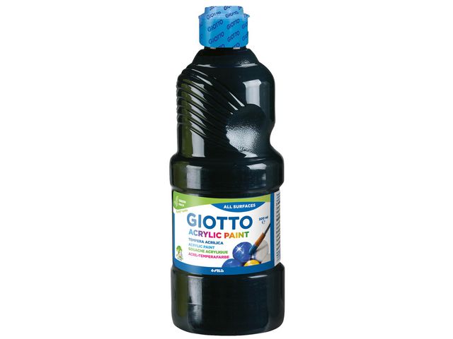 Akrylfärg Giotto 500 ml svart