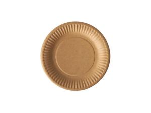 Tallrik PURE papper Ø150mm brun 100/fp