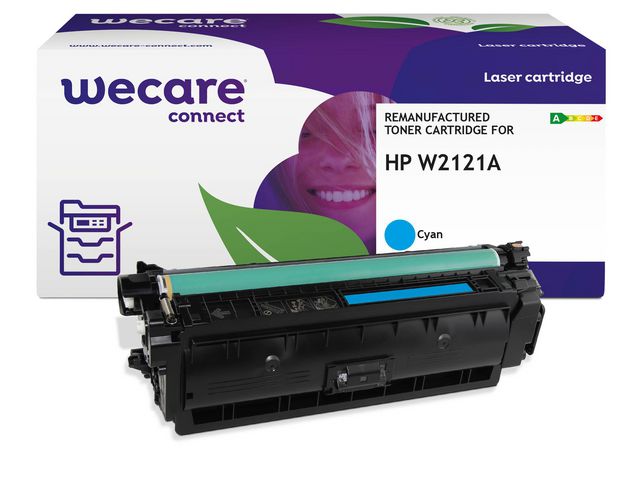Toner WECARE HP W2121A 212A 4,5K cyan