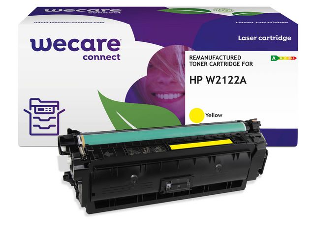Toner WECARE HP W2122A 212A 4,5K gul