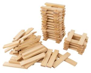 Byggklossar trä 12x2,5x0,8 cm 200st