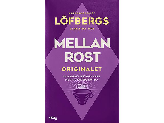 Kaffe LÖFBERGS Mellanrost brygg 450g