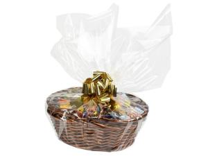 Godis Presentkorg brun inslaget 2,5kg