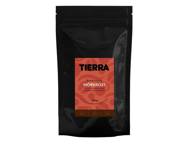 Kaffe TIERRA Mörkrost Malet 500g