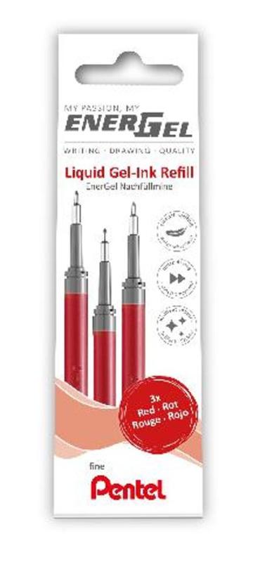 Refill PENTEL EnerGel needle röd 3/fp