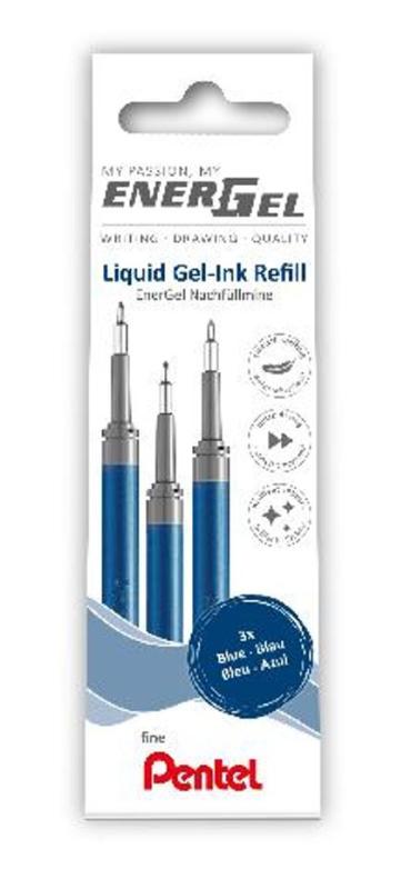Refill PENTEL EnerGel needle blå 3/fp