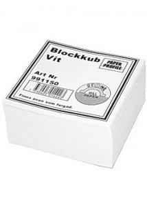 Blockkub 100x100x50mm vit