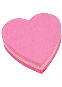 Post-it® Notes hjärta 2007H 3 färger (block om 225 blad)