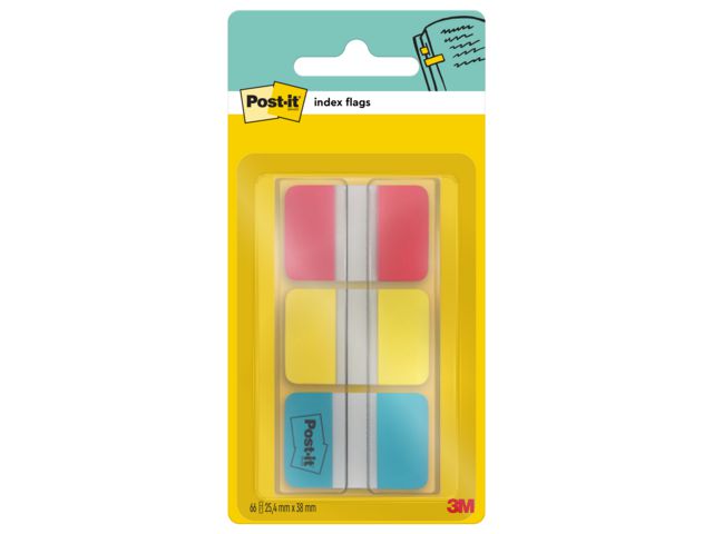 Index POST-IT stark 25,4x38,1r/g/b 66/fp