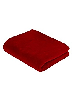 Vilset kudde och filt röd (fp om 2 st)