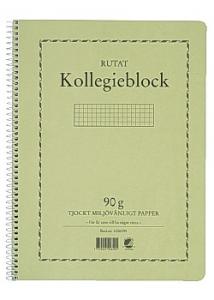 Kollegieblock A4 90g 70 blad rutat TF