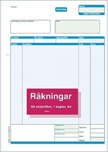 Esselte Blankett faktura A4 2x50 blad