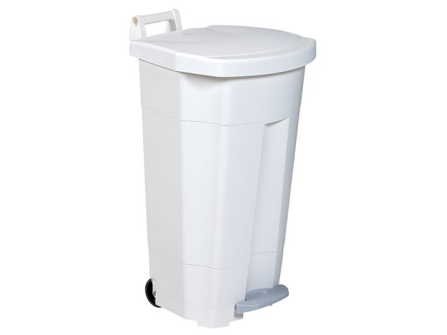 Avfallsbehållare ROSSIGNOL pedal 90L vit