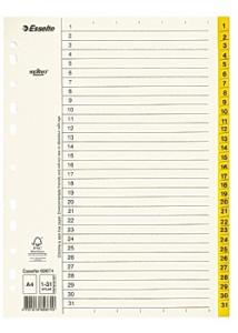 Esselte Pappregister Servo A4 1-31 gul