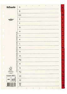 Esselte Pappregister Servo A4 A-Ö röd