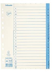 Jopa Pappersregister A4 A-Ö vit/blå