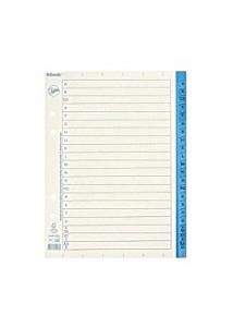 Jopa Pappersregister A5 A-Ö vit/blå (set om 20 blad)