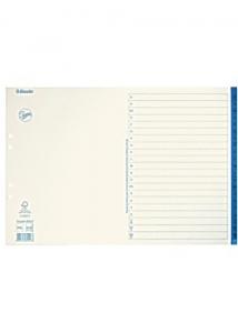 Jopa Pappersregister A3L A-Ö vit/blå