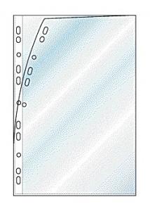 Plastficka A4 0,12mm öppen rygg+kortsida
