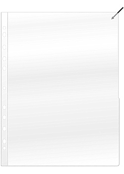 Plastficka Signal A4 0.13mm transparent