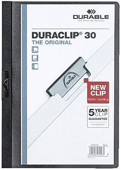 Durable Klämmapp Duraclip 2200 A4 3mm svart