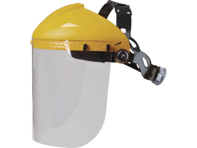 Pannskydd med visir DELTA PLUS Gul