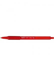 BiC Kulpenna Soft Feel Clic röd