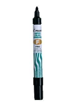 Pilot Märkpenna Super Color F svart
