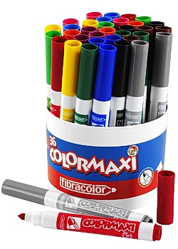 Fiberpenna Colormaxi 3x12 färger (fp om 36 st)