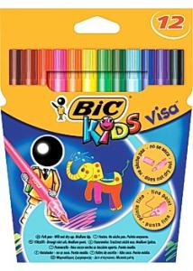 BiC Fiberpenna kids Visa (fp om 12 st)