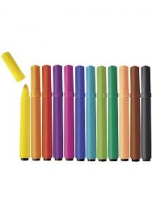 Fiberpenna Jumbo 12 färger