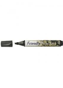 Friendly Blädderblockspenna skuren svart