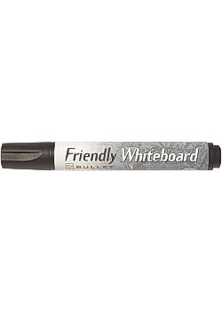 Friendly Whiteboardpenna rund svart (fp om 10 st)