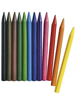 Plastkrita 12 färger (fp om 12 st)