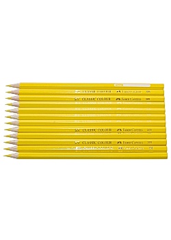 Faber-Castell Färgpenna gul (fp om 12 st)