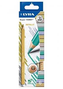 LYRA Färgp. Super Ferby Metalic 6 färger (fp om 12 set)