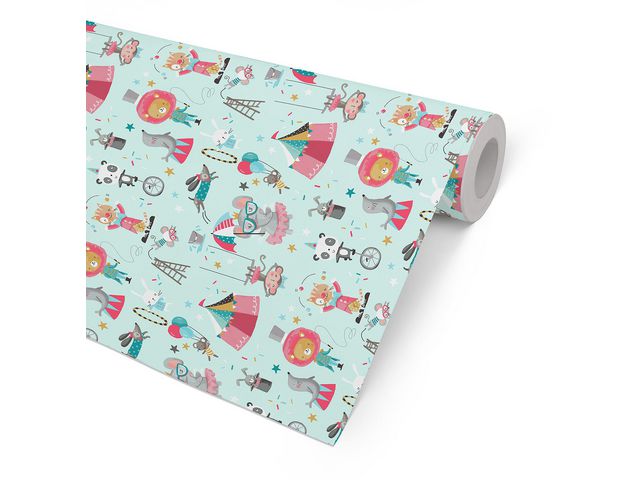 Presentpapper 57cmx154m Cirkus