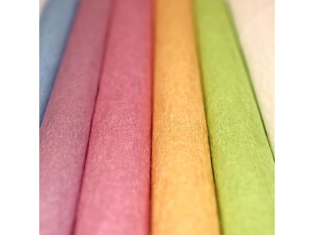 Kräppapper pearl mix, 1rl x 6färger