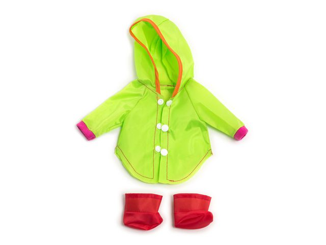 Dockkläder regnkappa stövlar 32cm 2delar