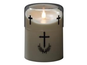 Gravljus KONSTSMIDE Kors LED 10,6x14,8cm