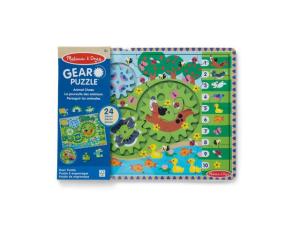 Pussel trä kugghjul djur