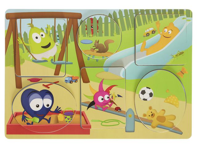 Babblarna tittutpussel i trä 1-3år
