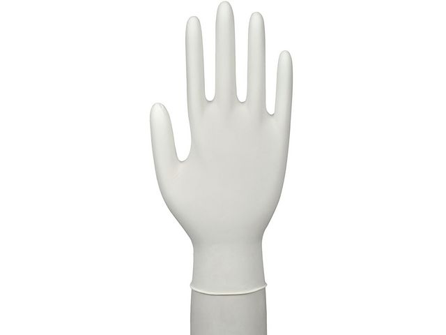 Nitrilhandske acc./pfri vit XS 150/fp