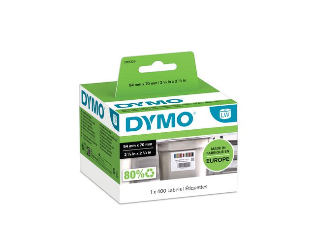 Etikett DYMO LW 70x54mm 400/fp