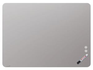 Glastavla LEGAMASTER r.hörn 90x120cm grå