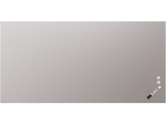 Glastavla LEGAMASTER matt 90x120cm grå