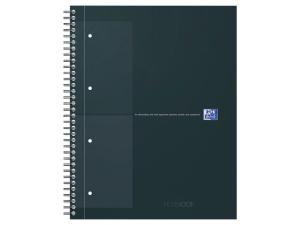 Kollegieblock Oxford Int.A4+ rut. svart