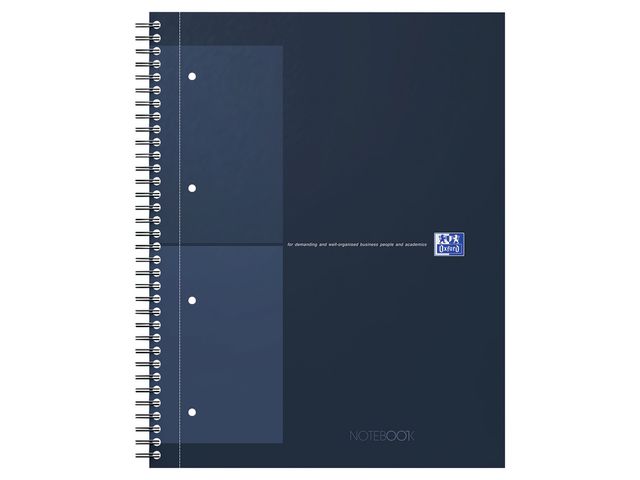 Kollegieblock Oxford Int.A4+ rut. blå