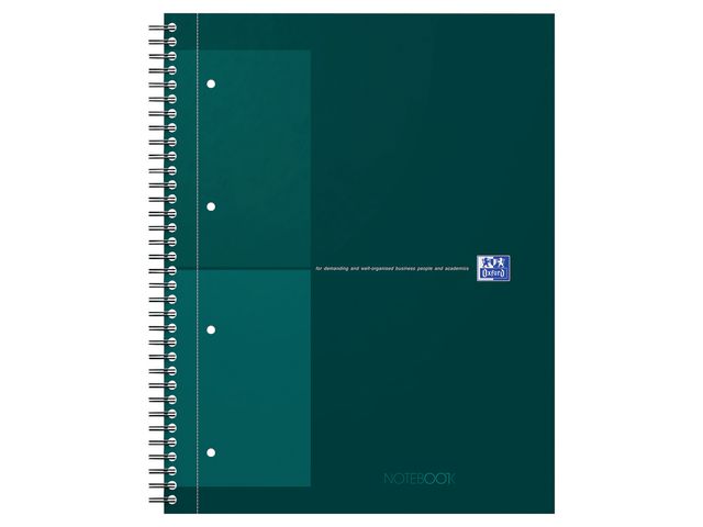 Kollegieblock Oxford Int.A4+ rut. grön