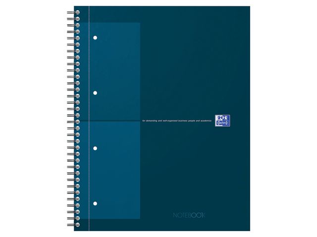 Kollegieblock Oxford Int.A4+ rut. ljblå